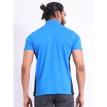 Generic Men's Casual Cotton Printed Polo Neck Half Sleeve T-Shirt (Inkblue) - Image 2