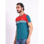 Generic Men's Casual Cotton Printed Round Neck Half Sleeve T-Shirt (Red) - Image 3