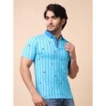 mens skyblue polo t-shirt