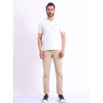 Generic Men's Casual Cotton Printed Polo Neck Half Sleeve T-Shirt (White) - Image 7