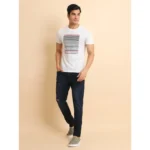 Generic Men's Casual Cotton Printed Round Neck Half Sleeve T-Shirt (White) - Image 7