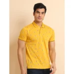 mens mustard polo t-shirt