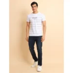 Generic Men's Casual Cotton Printed Round Neck Half Sleeve T-Shirt (White) - Image 7