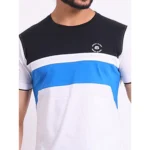 Generic Men's Casual Cotton Printed Round Neck Half Sleeve T-Shirt (Black) - Image 6