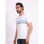 Generic Men's Casual Cotton Printed Round Neck Half Sleeve T-Shirt (White) - Image 3