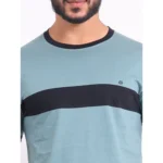 Generic Men's Casual Cotton Printed Round Neck Half Sleeve T-Shirt (Grey) - Image 6