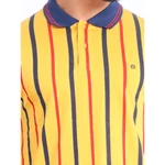 Generic Men's Casual Cotton Printed Polo Neck Half Sleeve T-Shirt (Mustard) - Image 6
