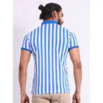 Generic Men's Casual Cotton Printed Polo Neck Half Sleeve T-Shirt (White) - Image 2