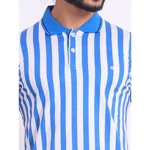 Generic Men's Casual Cotton Printed Polo Neck Half Sleeve T-Shirt (White) - Image 6