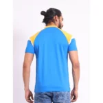 Generic Men's Casual Cotton Printed Polo Neck Half Sleeve T-Shirt (Inkblue) - Image 2