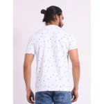 Generic Men's Casual Cotton Printed Round Neck Half Sleeve T-Shirt (White) - Image 2