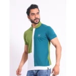 mens printed polo t-shirt