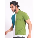 Generic Men's Casual Cotton Printed Polo Neck Half Sleeve T-Shirt (Multicolor) - Image 3