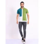 Generic Men's Casual Cotton Printed Polo Neck Half Sleeve T-Shirt (Multicolor) - Image 7