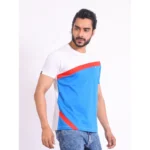 Generic Men's Casual Cotton Printed Round Neck Half Sleeve T-Shirt (White) - Image 4