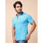 mens skyblue polo t-shirt