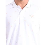 mens printed polo t-shirt