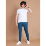 Generic Men's Casual Cotton Striped Full Length Track Pant (Blue) - Image 7