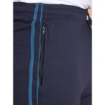 Generic Men's Casual Cotton Striped Full Length Track Pant (Navy) - Image 3
