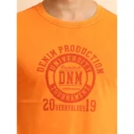 Generic Men's Casual Cotton Printed Round Neck Half Sleeve T-Shirt (Rust) - Image 6