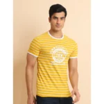 men's mustard t-shirt