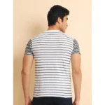 Generic Men's Casual Cotton Printed Round Neck Half Sleeve T-Shirt (White) - Image 2