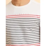 Generic Men's Casual Cotton Printed Round Neck Half Sleeve T-Shirt (White) - Image 6