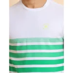 Generic Men's Casual Cotton Printed Round Neck Half Sleeve T-Shirt (Green) - Image 5