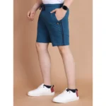 Generic Men's Casual Cotton Striped Above knee Shorts (Blue) - Image 4