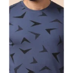 Generic Men's Casual Cotton Printed Round Neck Full Sleeve T-Shirt (Blue) - Image 6