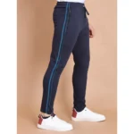 Generic Men's Casual Cotton Striped Full Length Track Pant (Navy) - Image 4