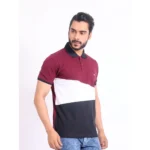 Generic Men's Casual Cotton Printed Polo Neck Half Sleeve T-Shirt (Multicolor) - Image 4