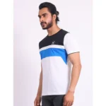 Generic Men's Casual Cotton Printed Round Neck Half Sleeve T-Shirt (Black) - Image 3