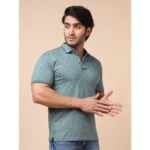 Men's Printed Polo T-Shirt - Angle 4