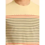 Men's Beige Printed T-Shirt - Angle 6