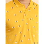 mens mustard polo t-shirt