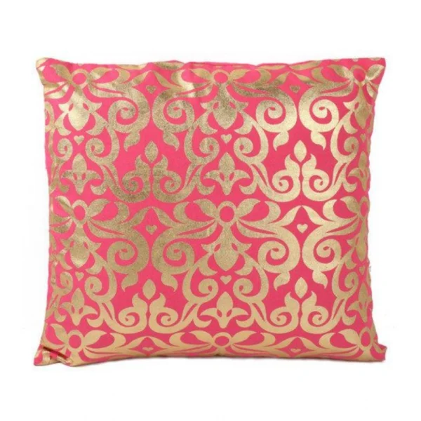 Generic Pack Of_2 Cotton Printed Cushion Cover Sets (Red, Size: 16x16 In)