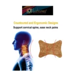 Generic Pack Of_2 Polyester Solid Bone Neck Pillow (Ligtht Brown, Size: 7x11 In) - Image 4