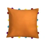 orange cotton cushion covers