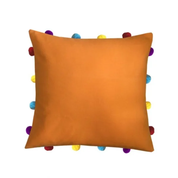 orange cotton cushion covers