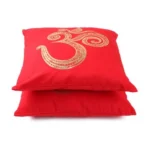 Red Cotton Cushion Covers - Angle 3