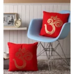 Red Cotton Cushion Covers - Angle 4