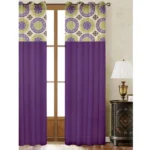 Generic Cotton Printed Curtains (Multicolor, Size: 54x90 In)