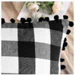 black cotton cushion cover 18x18
