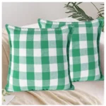 buy green cotton cushion covers