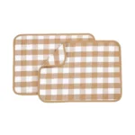 Generic Pack Of_6 Cotton Checkered Kitchen Towel Sets (Beige)