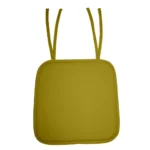 Generic Pack Of_4 Cotton Blended Solid Chairpads (Palm, Size: 15x15 In) - Image 2