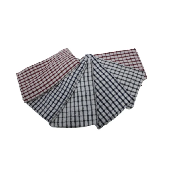 Generic Pack Of_6 Cotton Checkered Kitchen Towel Sets (Multicolor)