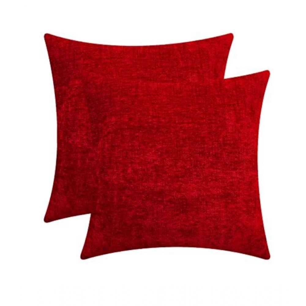 53968085144_71e99c9f6b_o_d-1000x1000-1.webp Generic Pack Of_2 Chenille Checkered Cushion Covers (Red, Size: 20x20 In) - Image 1