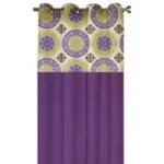 Generic Cotton Printed Curtains (Multicolor, Size: 54x90 In) - Image 4